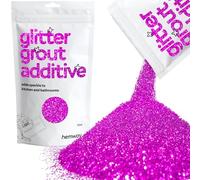 Hemway Glitter Grout Additive - Fuchsia Pink | 100g Metallic Flakes for Adding Sparkle to Old & New Kitchen & Bathroom Tiles | Enhance Your Indoor Grouting Projects with a Durable Sparkly Effect