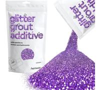 Hemway Glitter Grout Additive - Purple | 100g Ultrafine Metallic Flakes for Adding Sparkle to Old & New Kitchen & Bathroom Tiles | Enhance Your Indoor Grouting Projects with a Sparkly Effect