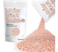 Hemway Glitter Grout Additive - Rose Gold | 100g Metallic Flakes for Adding Sparkle to Old & New Kitchen & Bathroom Tiles | Enhance Your Indoor Grouting Projects with a Durable Sparkly Effect