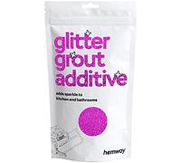 Hemway Glitter Grout Additive - Rose Pink | 100g Metallic Flakes for Adding Sparkle to Old & New Kitchen & Bathroom Tiles | Enhance Your Indoor Grouting Projects with a Durable Sparkly Effect