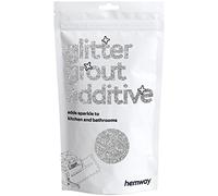Hemway Glitter Grout Additive - Silver | 100g Metallic Flakes for Adding Sparkle to Old & New Kitchen & Bathroom Tiles | Enhance Your Indoor Grouting Projects with a Durable Sparkly Effect