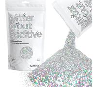 Glitter for Grout Additive Tile Silver Holographic, Fine Size, 100g, Sparkle Grout, Bathroom Wet Room Kitchen Hemway Silver One Size