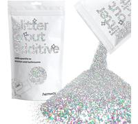 Hemway Glitter Grout Additive - Silver Holographic | Metallic Flakes for Adding Sparkle to Old & New Kitchen & Bathroom Tiles | Enhance Your Indoor Grouting Projects with a Sparkly Effect | 100 g