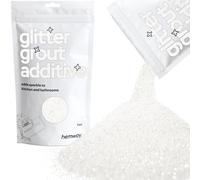 Hemway Glitter Grout Additive - White Iridescent | 100g Metallic Flakes for Adding Sparkle to Old & New Kitchen & Bathroom Tiles | Enhance Your Indoor Grouting Projects with a Sparkly Effect