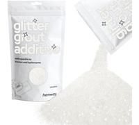 Hemway Glitter Grout Additive - White Iridescent | 100g Ultrafine Flakes for Adding Sparkle to Old & New Kitchen & Bathroom Tiles | Enhance Your Indoor Grouting Projects with a Sparkly Effect