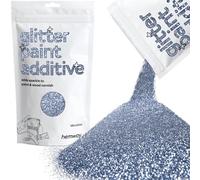 Hemway Glitter Paint Additive - Azure Blue | Microfine Metallic Flakes for Adding Sparkle to Paints & Wood Varnish | Add to Emulsion, Acrylic & Latex for Indoor Sparkly Walls | 100 g