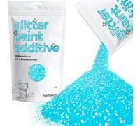 Hemway Glitter Paint Additive - Baby Blue Iridescent | 100g Fine Metallic Flakes for Adding Sparkle to Paints & Wood Varnish | Add to Emulsion, Acrylic & Latex for Indoor Sparkly Walls