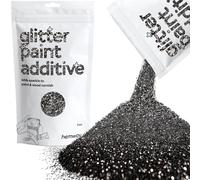 Hemway Glitter Paint Additive - Black | 100g Fine Metallic Flakes for Adding Sparkle to Paints & Wood Varnish | Add to Emulsion, Acrylic & Latex for Indoor Sparkly Walls