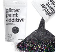 Hemway Glitter Paint Additive - Black Holographic | 100g Metallic Flakes for Adding Sparkle to Paints & Wood Varnish | Add to Emulsion, Acrylic & Latex for Indoor Sparkly Walls