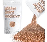 Hemway Glitter Paint Additive - Bronze Brown | 100g Fine Metallic Flakes for Adding Sparkle to Paints & Wood Varnish | Add to Emulsion, Acrylic & Latex for Indoor Sparkly Walls