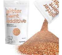 Hemway Glitter Paint Additive - Bronze Brown | 100g Microfine Metallic Flakes for Adding Sparkle to Paints & Wood Varnish | Add to Emulsion, Acrylic & Latex for Indoor Sparkly Walls
