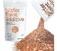 Hemway Glitter Paint Additive - Bronze Brown | Extra Chunky Metallic Flakes for Adding Sparkle to Paints & Wood Varnish | Add to Emulsion, Acrylic & Latex for Indoor Sparkly Walls | 100 g