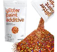 Hemway Glitter Paint Additive - Bronze Brown Holographic | 100g Extra Chunky Metallic Flakes for Adding Sparkle to Paints & Wood Varnish | Add to Emulsion, Acrylic & Latex for Indoor Sparkly Walls