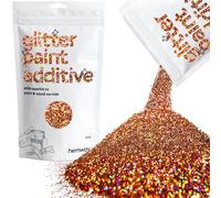 Hemway Glitter Paint Additive - Bronze Brown Holographic | 100g Fine Metallic Flakes for Adding Sparkle to Paints & Wood Varnish | Add to Emulsion, Acrylic & Latex for Indoor Sparkly Walls