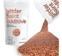 Hemway Glitter Paint Additive - Bronze Brown Holographic | 100g Microfine Metallic Flakes for Adding Sparkle to Paints & Wood Varnish | Add to Emulsion, Acrylic & Latex for Indoor Sparkly Walls