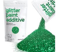 Hemway Glitter Paint Additive - Emerald Green | 100g Fine Metallic Flakes for Adding Sparkle to Paints & Wood Varnish | Add to Emulsion, Acrylic & Latex for Indoor Sparkly Walls
