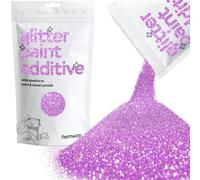 Hemway Glitter Paint Additive - Lavender Purple | 100g Metallic Flakes for Adding Sparkle to Paints & Wood Varnish | Add to Emulsion, Acrylic & Latex for Indoor Sparkly Walls
