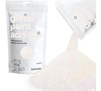Hemway Glitter Paint Additive | Ultrafine Metallic Flakes For Adding Sparkle To Paints & Wood Varnish | Add To Emulsion, Acrylic & Latex For Indoor Sparkly Walls | 100 G - Mother Of Pearl Iridescent,