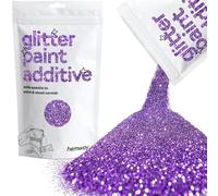 Hemway Glitter Paint Additive - Purple | 100g Metallic Flakes for Adding Sparkle to Paints & Wood Varnish | Add to Emulsion, Acrylic & Latex for Indoor Sparkly Walls