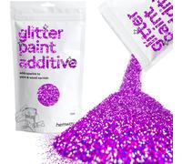 Hemway Glitter Paint Additive - Purple Holographic | 100g Fine Metallic Flakes for Adding Sparkle to Paints & Wood Varnish | Add to Emulsion, Acrylic & Latex for Indoor Sparkly Walls