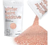 Hemway Glitter Paint Additive - Rose Gold | Microfine Metallic Flakes for Adding Sparkle to Paints & Wood Varnish | Add to Emulsion, Acrylic & Latex for Indoor Sparkly Walls | 100 g