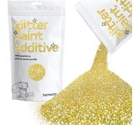 Hemway Glitter Paint Additive - Sand Gold | 100g Metallic Flakes for Adding Sparkle to Paints & Wood Varnish | Add to Emulsion, Acrylic & Latex for Indoor Sparkly Walls