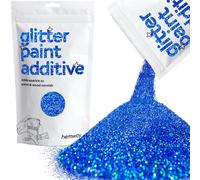 Hemway Glitter Paint Additive - Sapphire Blue Holographic | 100g Metallic Flakes for Adding Sparkle to Paints & Wood Varnish | Add to Emulsion, Acrylic & Latex for Indoor Sparkly Walls