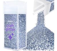 Hemway Glitter Shaker Azure Blue 130g Fine, Craft Glitter Shaker for Resin & Epoxy Crafts, Christmas Art Supplies, Nail, Body, Face, Eye, Festival, Crafting, Slime, Sparkle