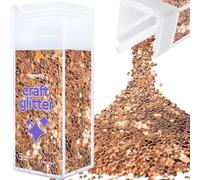 Hemway Glitter Shaker Bronze Brown 110g Super Chunky, Craft Glitter Shaker for Resin & Epoxy Crafts, Christmas Art Supplies, Nail, Body, Face, Eye, Festival, Crafting, Slime, Sparkle