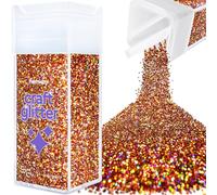 Hemway Glitter Shaker Bronze Brown Holographic 130g Chunky, Craft Glitter Shaker for Resin & Epoxy Crafts, Christmas Art Supplies, Nail, Body, Face, Eye, Festival, Crafting, Slime, Sparkle