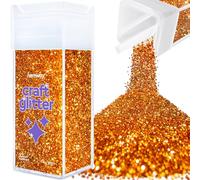 Hemway Glitter Shaker Copper 110g Chunky, Craft Glitter Shaker for Resin & Epoxy Crafts, Christmas Art Supplies, Nail, Body, Face, Eye, Festival, Crafting, Slime, Sparkle