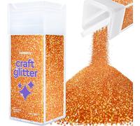 Hemway Glitter Shaker Copper Holographic 110g Microfine, Craft Glitter Shaker for Resin & Epoxy Crafts, Christmas Art Supplies, Nail, Body, Face, Eye, Festival, Crafting, Slime, Sparkle