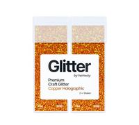 Hemway Glitter Shaker Copper Holographic 130g x2 Pack Fine, Craft Glitter Shakers for Resin & Epoxy Crafts, Christmas Art Supplies, Nail, Body, Face, Eye, Festival, Crafting, Slime, Sparkle