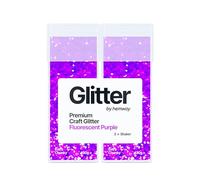 Hemway Glitter Shaker Fluorescent Purple 110g x2 Pack Extra Chunky, Craft Glitter Shakers for Resin & Epoxy Crafts, Christmas Art Supplies, Nail, Body, Face, Eye, Festival, Crafting, Slime, Sparkle