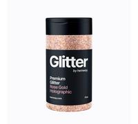 Hemway Glitter Shaker For Cosmetics, Festivals, Epoxy Resin & Crafts - Rose Gold Holographic - Fine | Size: 100g Hemway Rose Gold 100g