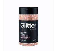 Hemway Glitter Shaker For Cosmetics, Festivals, Epoxy Resin & Crafts - Rose Gold Holographic - Ultrafine | Size: 100g Hemway Rose Gold 100g