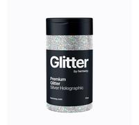 Hemway Glitter Shaker For Cosmetics, Festivals, Epoxy Resin & Crafts - Silver Holographic - Fine | Size: 100g Hemway Silver 100g
