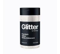 Hemway Glitter Shaker For Cosmetics, Festivals, Epoxy Resin & Crafts - White Iridescent - Extra Chunky | Size: 100g Hemway White 100g