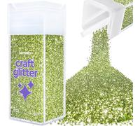 Hemway Glitter Shaker Olive Green 130g Fine, Craft Glitter Shaker for Resin & Epoxy Crafts, Christmas Art Supplies, Nail, Body, Face, Eye, Festival, Crafting, Slime, Sparkle
