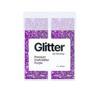 Hemway Glitter Shaker Purple 110g x2 Pack Chunky, Craft Glitter Shakers for Resin & Epoxy Crafts, Christmas Art Supplies, Nail, Body, Face, Eye, Festival, Crafting, Slime, Sparkle
