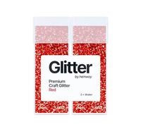 Hemway Glitter Shaker Red 130g x2 Pack Chunky, Craft Glitter Shakers for Resin & Epoxy Crafts, Christmas Art Supplies, Nail, Body, Face, Eye, Festival, Crafting, Slime, Sparkle