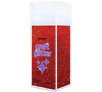 Hemway Glitter Shaker Red Holographic 130g Ultrafine, Craft Glitter Shaker for Resin & Epoxy Crafts, Christmas Art Supplies, Nail, Body, Face, Eye, Festival, Crafting, Slime, Sparkle