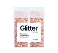 Hemway Glitter Shaker Rose Gold 110g x2 Pack Extra Chunky, Craft Glitter Shakers for Resin & Epoxy Crafts, Christmas Art Supplies, Nail, Body, Face, Eye, Festival, Crafting, Slime, Sparkle