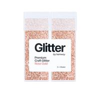 Hemway Glitter Shaker Rose Gold 110g x2 Pack Fine, Craft Glitter Shakers for Resin & Epoxy Crafts, Christmas Art Supplies, Nail, Body, Face, Eye, Festival, Crafting, Slime, Sparkle