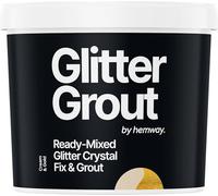 Hemway Gold Glitter with Cream Grout 2.5L / 4.5kg Ready Mixed Glitter Grout & Fix | Floor, Wall & Tile Adhesive, Water-Resistant, Anti-Mould, Easy to Use & Fast-Drying