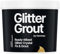 Hemway Gold Holographic Glitter with Jet Black Grout 2.5L / 4.5kg Ready Mixed Glitter Grout & Fix | Floor, Wall & Tile Adhesive, Water-Resistant, Anti-Mould, Easy to Use & Fast-Drying