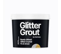 Hemway Gold Holographic Glitter with Light Grey Grout 2.5L / 4.5kg Ready Mixed Glitter Grout & Fix | Floor, Wall & Tile Adhesive, Water-Resistant, Anti-Mould, Easy to Use & Fast-Drying