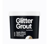 Hemway Gold Silver Glitter with Bright White Grout 2.5L / 4.5kg Ready Mixed Glitter Grout & Fix | Floor, Wall & Tile Adhesive, Water-Resistant, Anti-Mould, Easy to Use & Fast-Drying