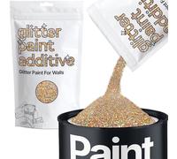 Hemway Gold Silver Holographic Glitter Paint Additive 100g for Adding Sparkle to Paints & Varnish | Paint Walls Sparkly Add to Emulsion, Acrylic or Lacquer Indoor