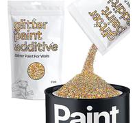 Hemway Gold Silver Holographic Glitter Paint Additive Fine 100g for Adding Sparkle to Paints & Varnish | Paint Walls Sparkly Add to Emulsion, Acrylic or Lacquer Indoor